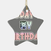HakunaMatata Gift Today is mijn verjaardag.png Keramisch Ornament (Rechts)