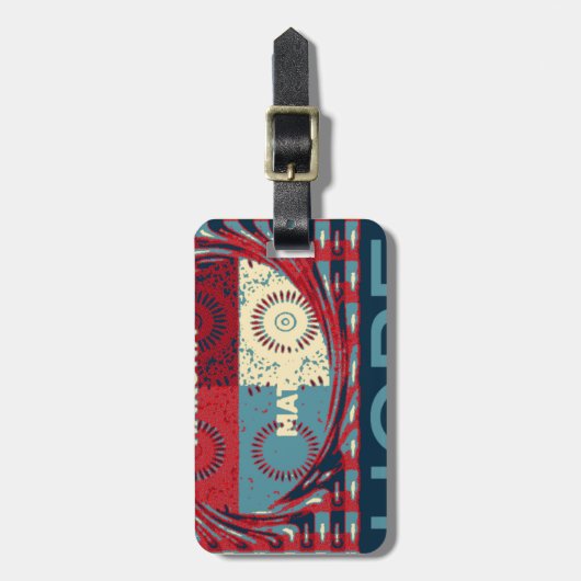 Hakunamatata Inspirerend Hope Pattern Art Design Bagagelabel (Voorkant verticaal)