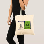 Hal periodieke lijstnaam canvas tas (Voorkant (product))