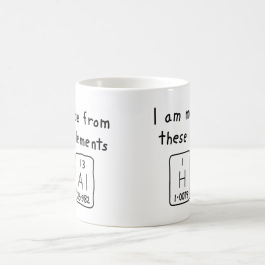 Hal periodieke lijstnaam mok (Center)