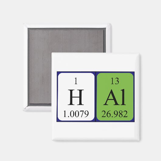 Hal periodieke table name magnet (Voorkant / Achterkant)