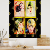 Hal Phyff Art Deco Dames 1926 Poster (Keuken)