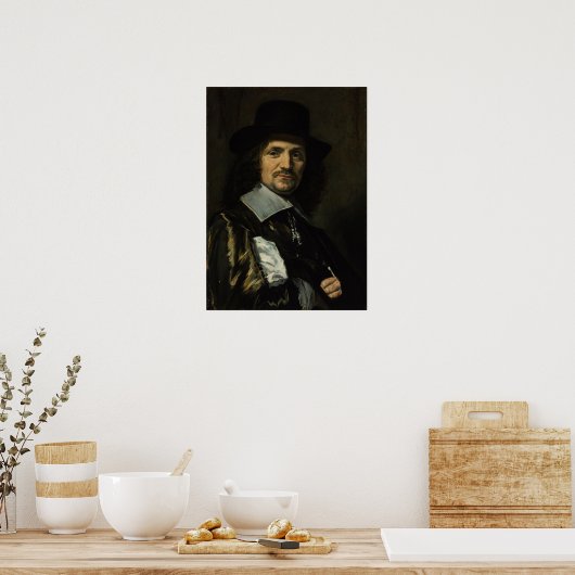 HAL - portret van schilder Jan asselyn Poster (Keuken)