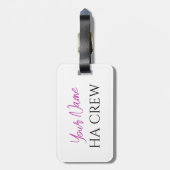 HAL Sky Doll Hibiscus door Wander met Aloha Luggag Bagagelabel (Achterkant verticaal)