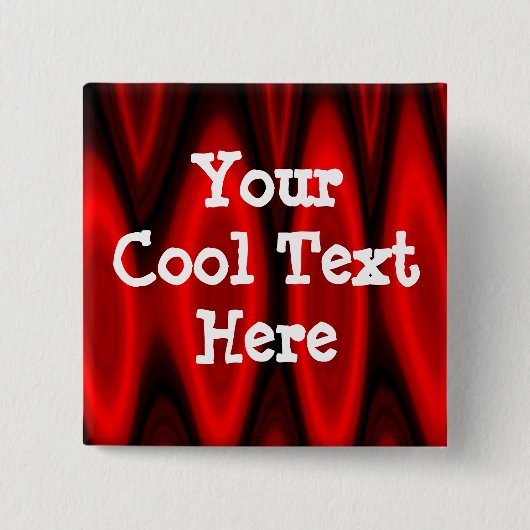 Hal van vlam Sjabloon - Gepersonaliseerd Vierkante Button 5,1 Cm (Voorkant)