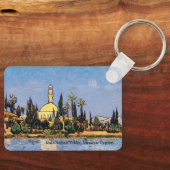 Hala Sultan Tekke Mosque op een sleutelring Sleutelhanger (Voorkant)