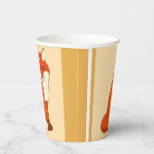 Hala the Fox Paper Cup Papieren Bekers (Rechts)