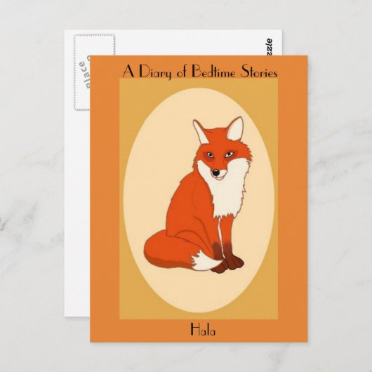 Hala the Good Fox Briefkaart (Voorkant / Achterkant)