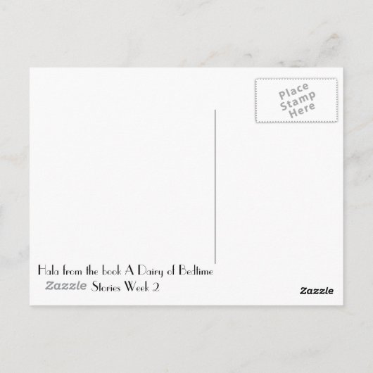 Hala the Good Fox Briefkaart (Achterkant)