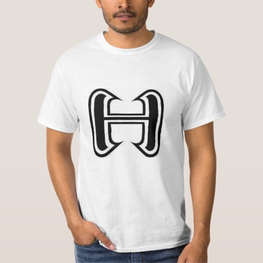 Halacy Logo Black en White T-shirt (Voorkant)