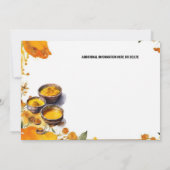 Haladi pasta Indiase ceremonie traditionele bruilo Kaart (Achterkant)