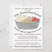 Halal Chicken Rice Middle Eastern Food Festival Kaart (Voorkant)