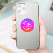 Halal Engels Arabische zaken Sticker (Telefoon)