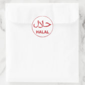 halal ronde sticker (Tas)