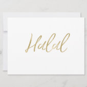 "Halal"-voedselgebarentaal | Stijlvol goud met bri (Voorkant)