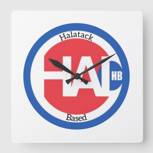 halatackklok vierkante klok (Voorkant)
