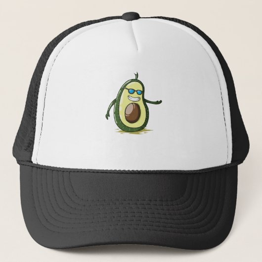 halbe Avocado mit Kern Pärchenlook Trucker Pet (Voorkant)