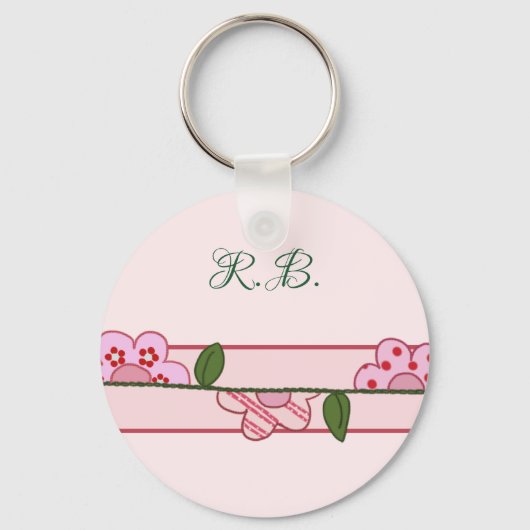 Halbe blüten personalisiert sleutelhanger (Voorkant)