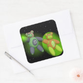 HalBeary(2) Vierkante Sticker (Envelop)