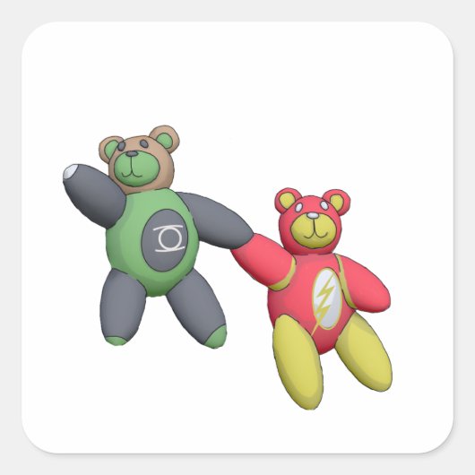 HalBeary Vierkante Sticker (Voorkant)