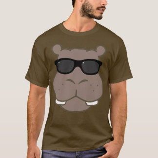 Halcyon Hippo grafisch T-shirt (bruin)