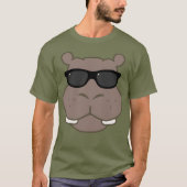 Halcyon Hippo grafisch T-shirt (vermoeidheid) (Voorkant)