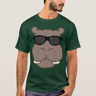 Halcyon Hippo Graphic T-shirt (Deep Forest)