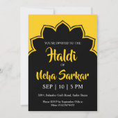 haldi ceremonie uitnodiging (Voorkant)
