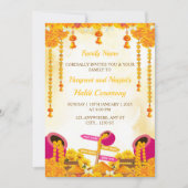 Haldi Ceremony Invitation Kaart, Maya-Kaart Kaart (Voorkant)