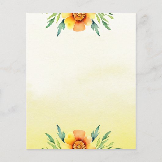 Haldi goudsbloemen klokken Indiase bruiloft budget (Achterkant)