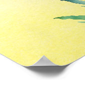 Haldi goudsbloemen klokken Indiase bruiloft welkom Poster (Hoek)