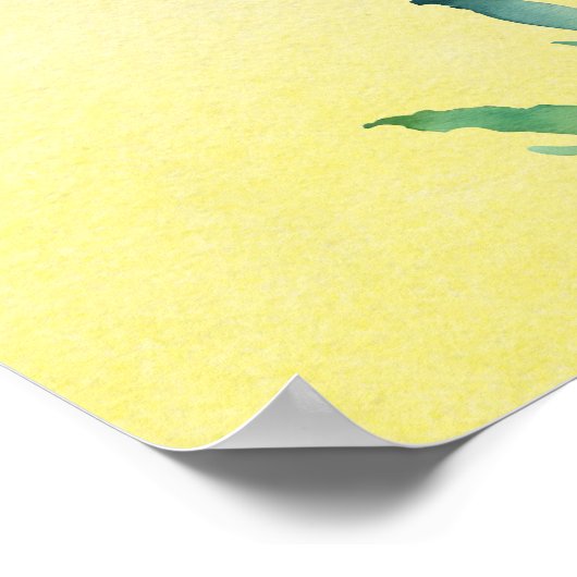 Haldi goudsbloemen klokken Indiase bruiloft welkom Poster (Hoek)