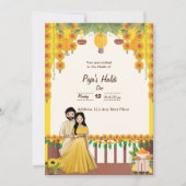 Haldi Invitation Kaart (Voorkant)