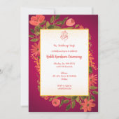 Haldi Kumkum-ceremonie Kaart (Voorkant)