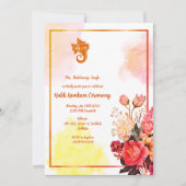 Haldi Kumkum-ceremonie Kaart (Voorkant)