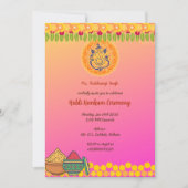 Haldi Kumkum ceremonie Kaart (Voorkant)