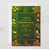 Haldi Kumkum ceremonie Kaart (Voorkant)