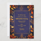 Haldi Kumkum-ceremonie Kaart (Voorkant)