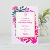 Haldi Kumkum ceremonie Kaart (Staand voorkant)