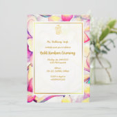 Haldi Kumkum-ceremonie Kaart (Staand voorkant)