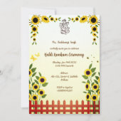 Haldi Kumkum-ceremonie Kaart (Voorkant)