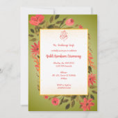 Haldi Kumkum-ceremonie Kaart (Voorkant)