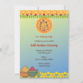 Haldi Kumkum ceremonie Kaart (Voorkant)