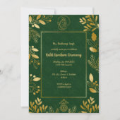 Haldi Kumkum-ceremonie Kaart (Voorkant)