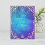 Haldi Kumkum-ceremonie Kaart (Staand voorkant)