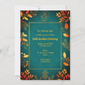 Haldi Kumkum-ceremonie Kaart (Voorkant)