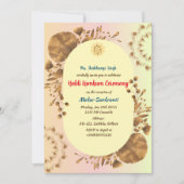 Haldi Kumkum ceremonie Kaart (Voorkant)