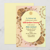 Haldi Kumkum ceremonie Kaart (Voorkant / Achterkant)