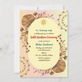 Haldi Kumkum-ceremonie Kaart