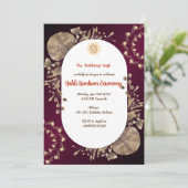 Haldi Kumkum ceremonie Kaart (Staand voorkant)